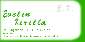 evelin kirilla business card